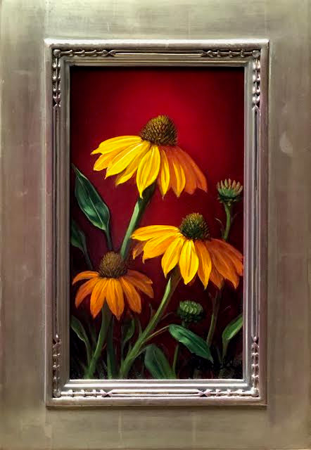 Golden Echinacea by artist Sean Farrell