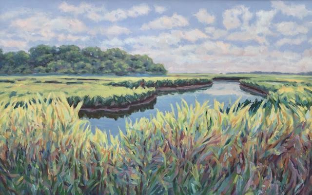 Clouds and Cattails - Cheryl Davis