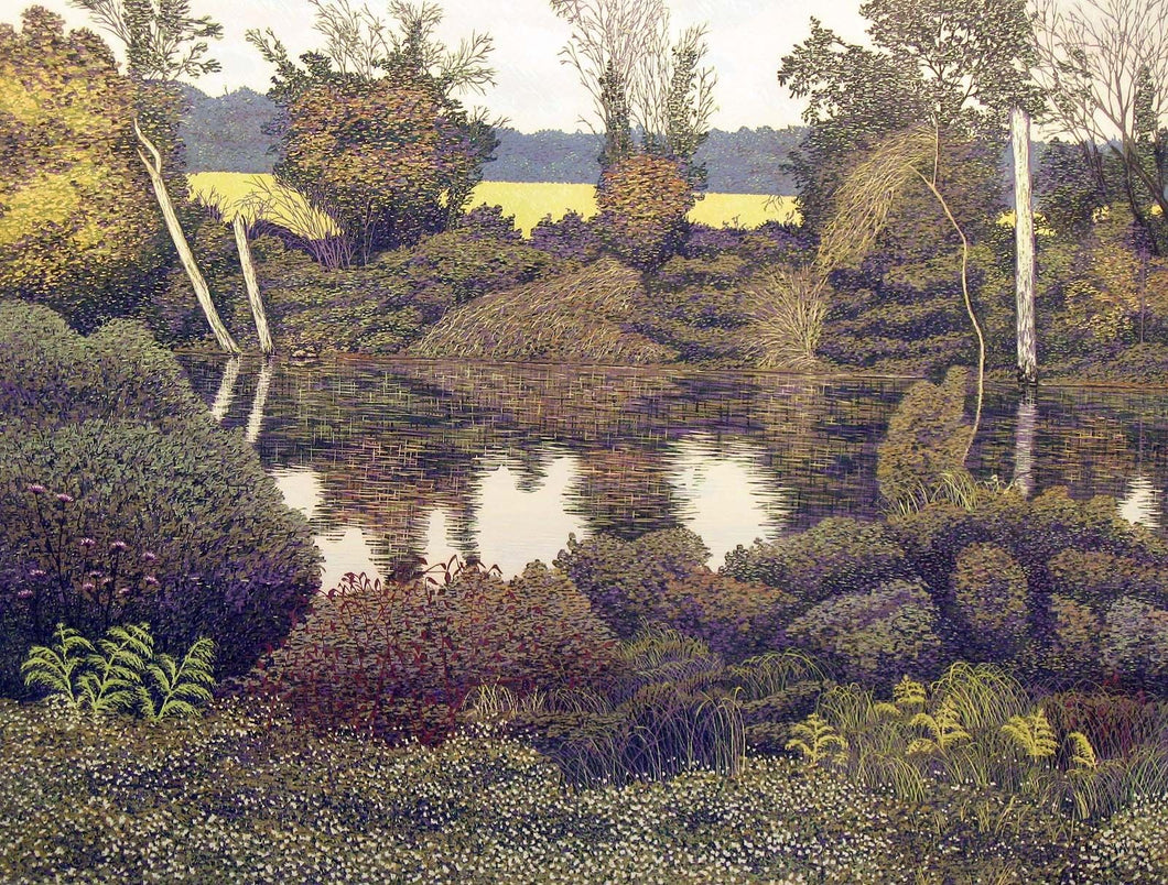 Maryland in Early Fall by Gordon Mortensen - Limited Edition Landscape Reduction Woodblock Print