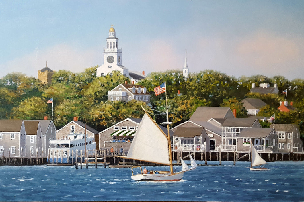 Old North Wharf, Nantucket by artist Neil McAuliffe