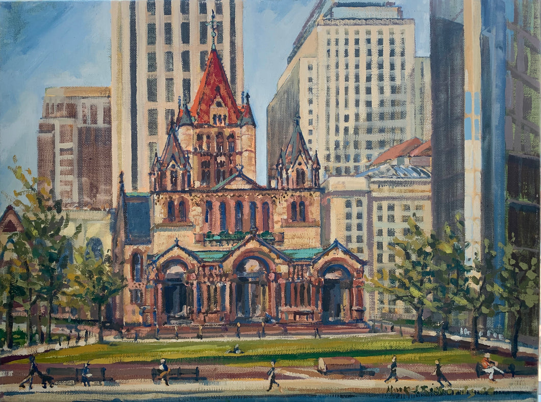 Copley II Water Color By artist Mark J Richards