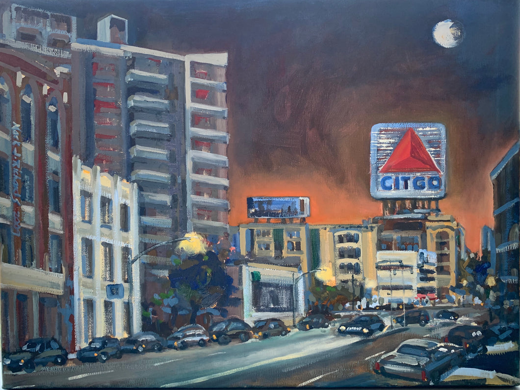 CITGO - watercolor by artist Mark J Richards