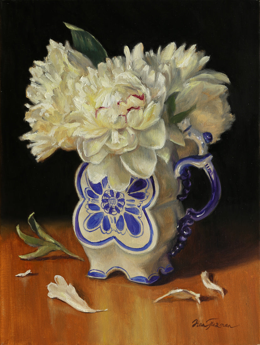 Peonies in a Russian Vase y Irina Furman