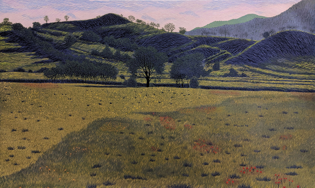 High Meadows - Limited Woodcut Print by Gordon Mortensen