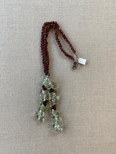 Green Amethyst Tassle necklace -Theresa Baybutt
