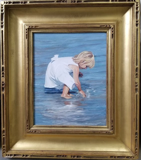 Little Girl on a Beach - David Schock