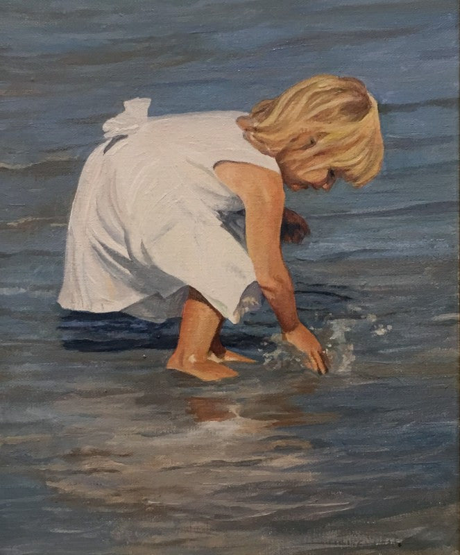 LITTLE GIRL IN WHITE DRESS By David Schock LITTLE GIRL IN WHITE DRESS By David Schock