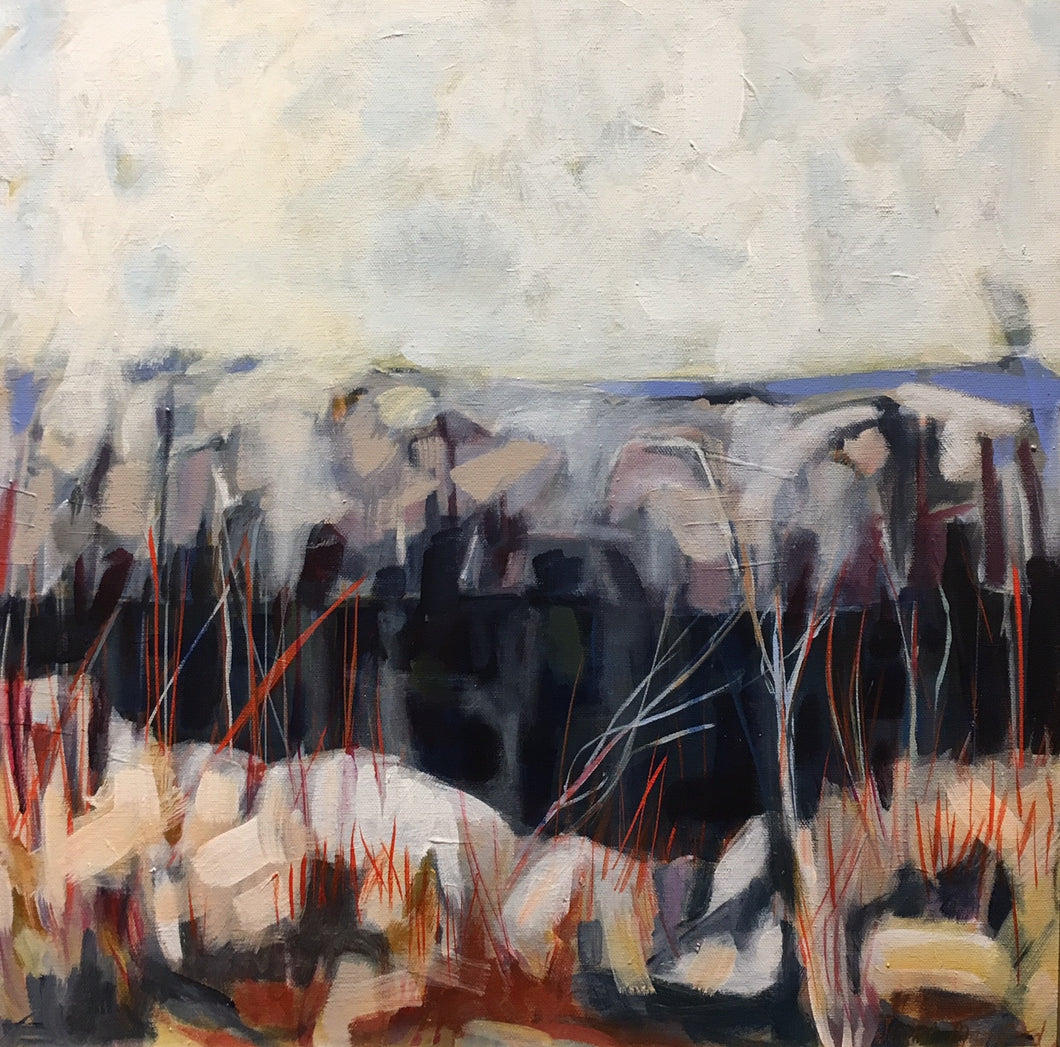 AUTUMN'S QUARRY by Jenifer Mumford - Abstract Painting