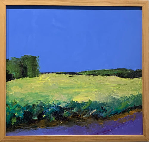 River Bend Marsh - Modern Abstract by J Sanders