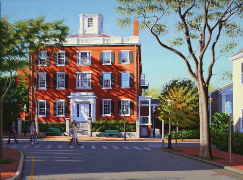 Jared Coffin House - Original Painting by James Wolford